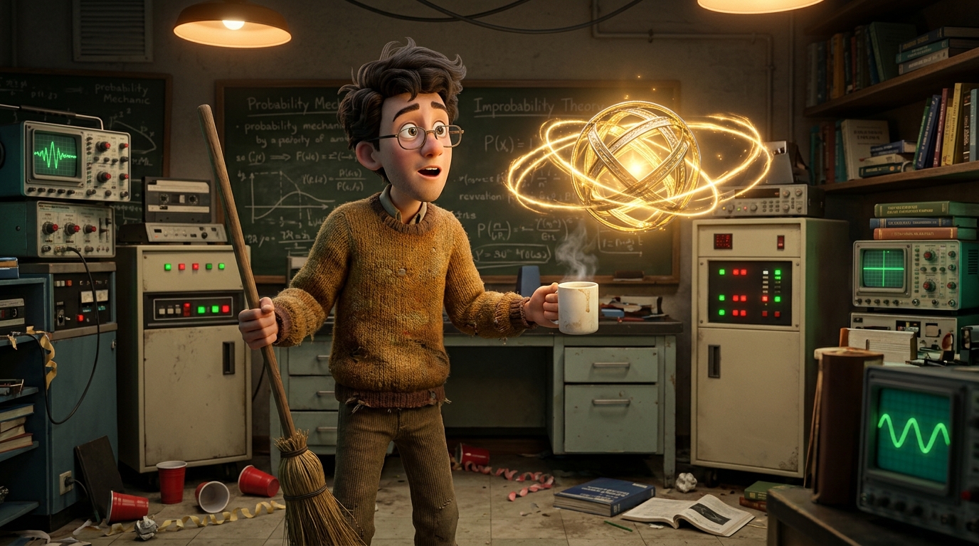 The Student Inventor of the Infinite Improbability Generator