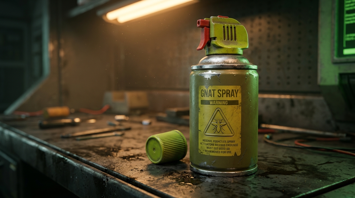 Pressurized Can of Gnat Spray