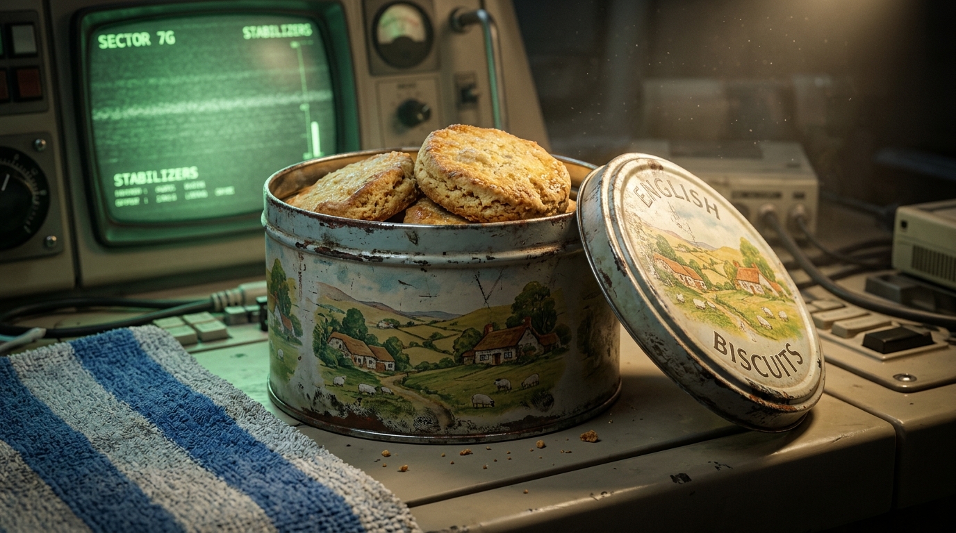Sealed Tin of Biscuits